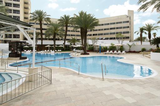 The hotel & the pool